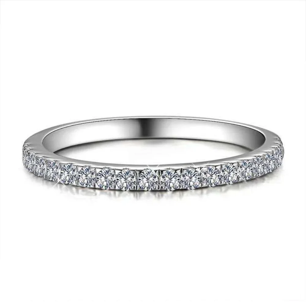 COPY - *18K White Gold Diamond Eternity Stackable Ring